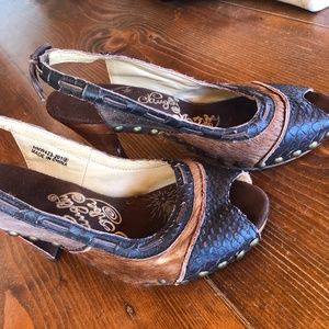 Naughty Monkey Sling Back Heel